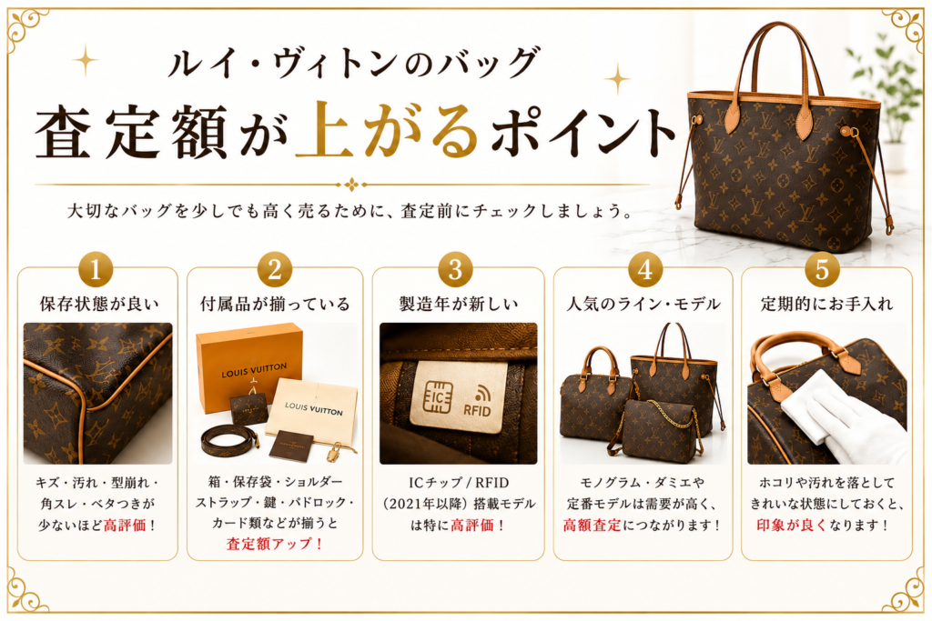 ルイヴィトンの買取相場は?高価買取されやすい人気モデルや査定額アップのコツを解説