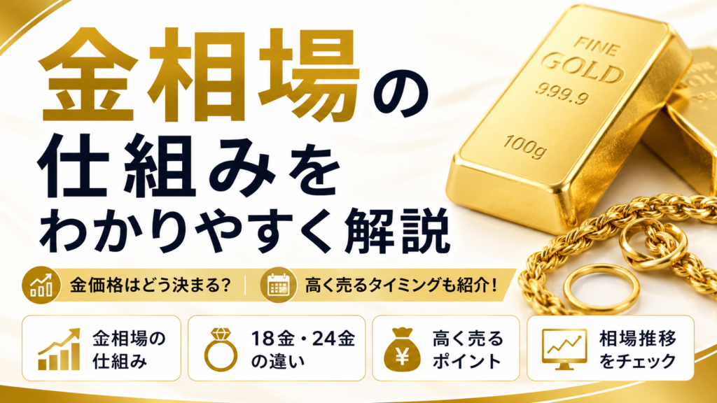 金買取と金相場の関係や価格の決まり方を解説