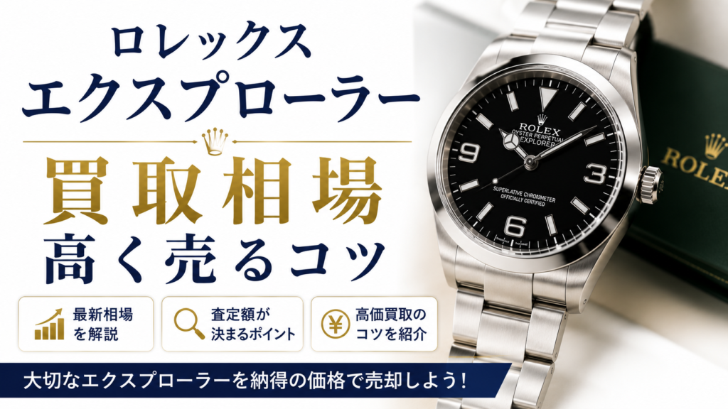 ロレックス エクスプローラーの買取相場は？高価買取のポイントや査定額アップのコツを解説
