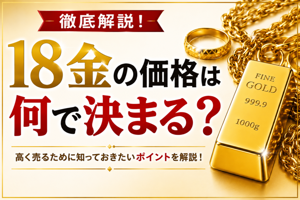 18金の価値や純度・価格・高価買取のポイントを解説