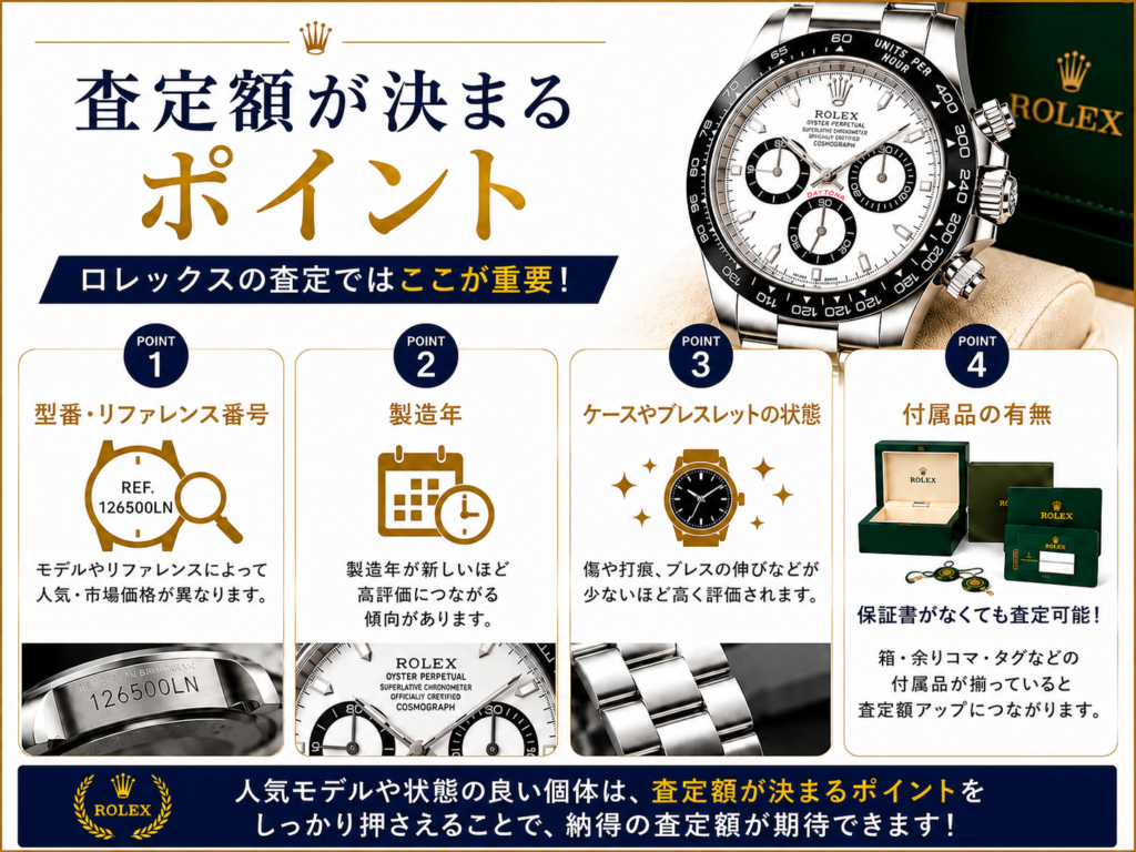 ロレックスは保証書なしでも買取できる？査定額への影響や高く売るコツを解説