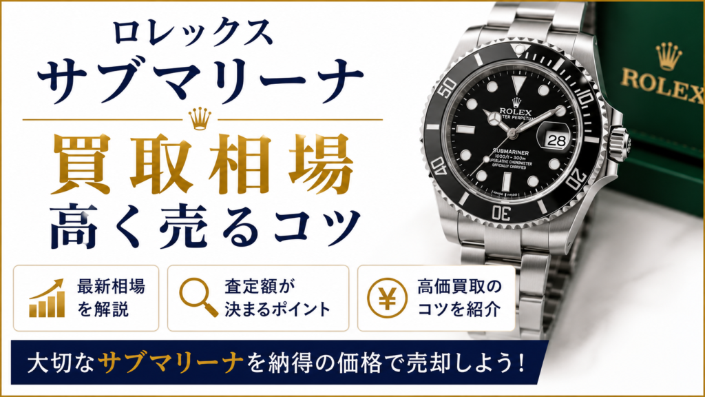 ロレックス サブマリーナの買取相場は？高価買取のポイントや査定額アップのコツを解説