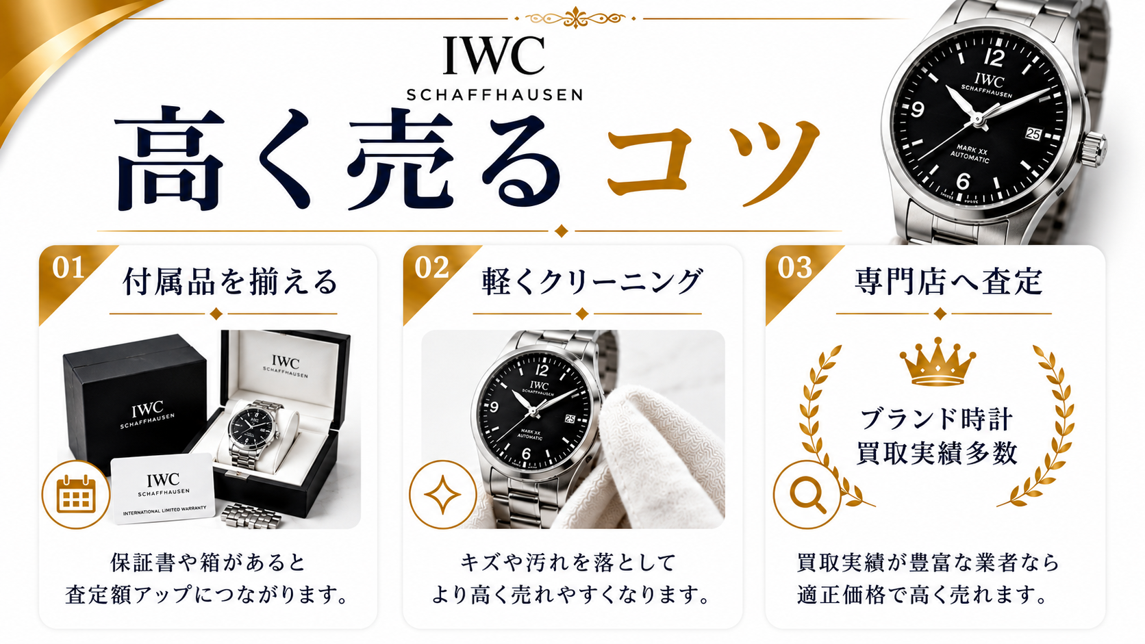 IWCの買取相場は？人気モデルの査定価格と高価買取のポイントを解説