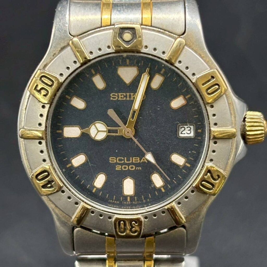 滋賀県草津市で出張買取したSEIKO（セイコー）SCUBA（スキューバ）200m 7N35-6020 メンズ腕時計
