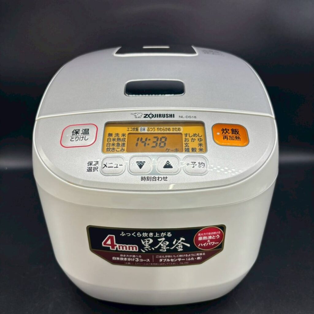 大阪府堺市で出張買取した象印 極め炊き NL-DS18 マイコン炊飯ジャー

