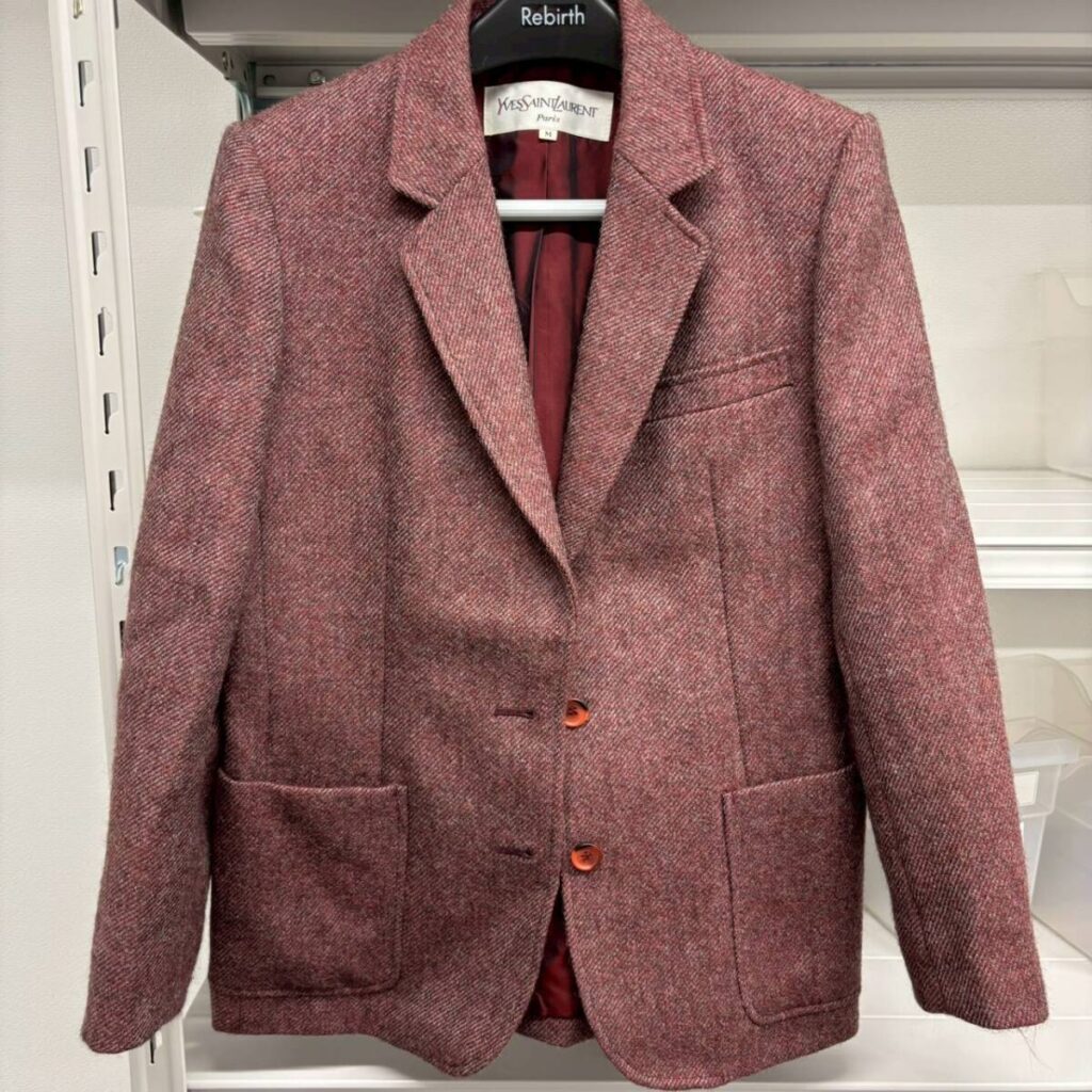 大阪府大阪市西区で出張買取したYves Saint Laurent(イヴ・サンローラン)ツイード テーラードジャケット