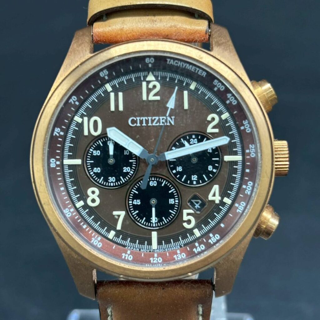 大阪府高槻市で出張買取したCITIZEN(シチズン)Eco-Drive(エコ・ドライブ)クロノグラフCA4003-02X