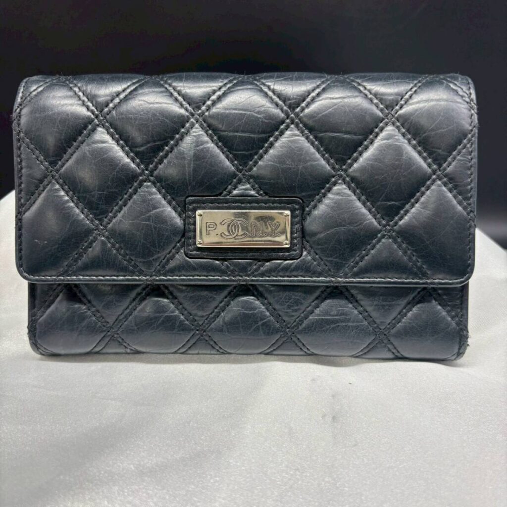 京都府宇治市で出張買取したCHANEL(シャネル)マトラッセ パリ・ニューヨークライン二つ折り財布