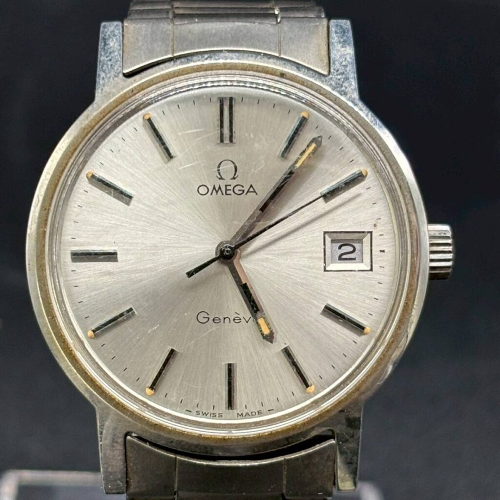 兵庫県神戸市灘区で出張買取したOMEGA（オメガ）Geneve（ジュネーブ）デイト メンズ腕時計
